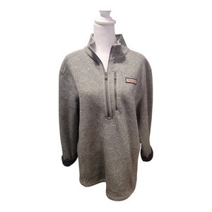 Vineyard Vines Men's Gray Quarter-Zip Sweater/Pullover SZ Medium